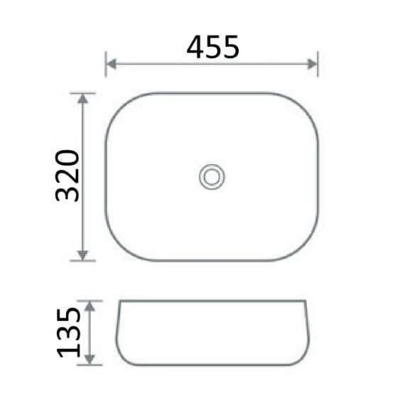 Oceana Maya Freestanding Round Basin 455mm - Image 3
