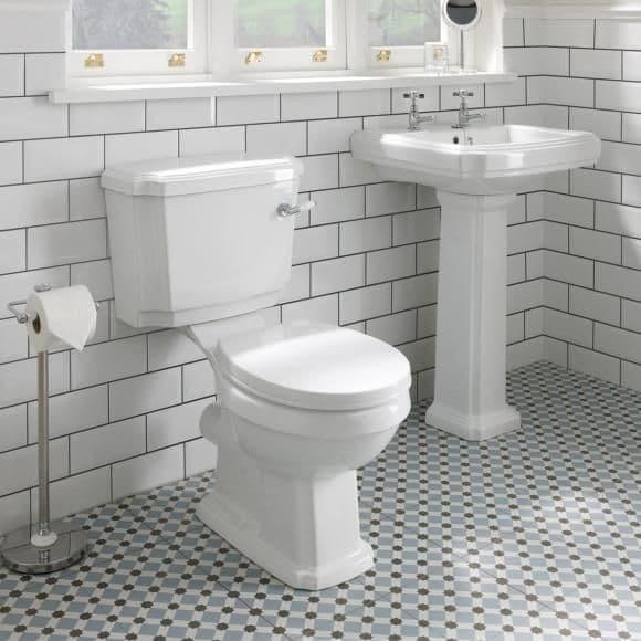 Oceana Oxford 570x465mm Basin & Pedestal (2Tap Hole) - Image 4