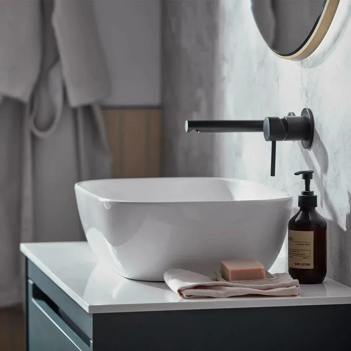 Tavistock Acumen 500mm Solid Surface Worktop |  Arctic White |  ACUWT5SAR - Image 3